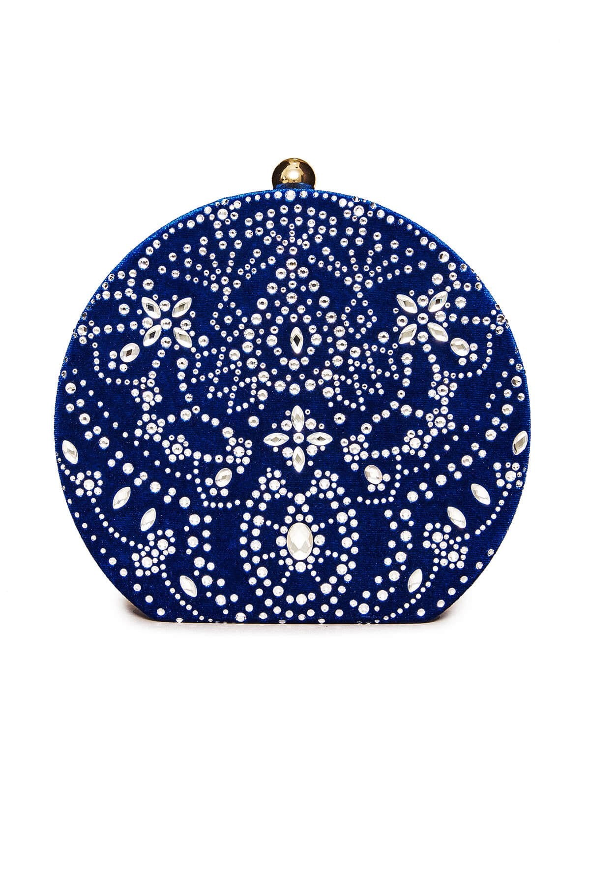 Karela Beaded Velvet Clutch