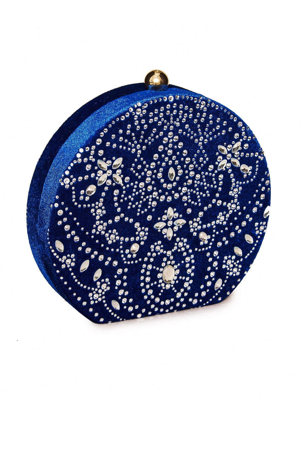 Karela Beaded Velvet Clutch