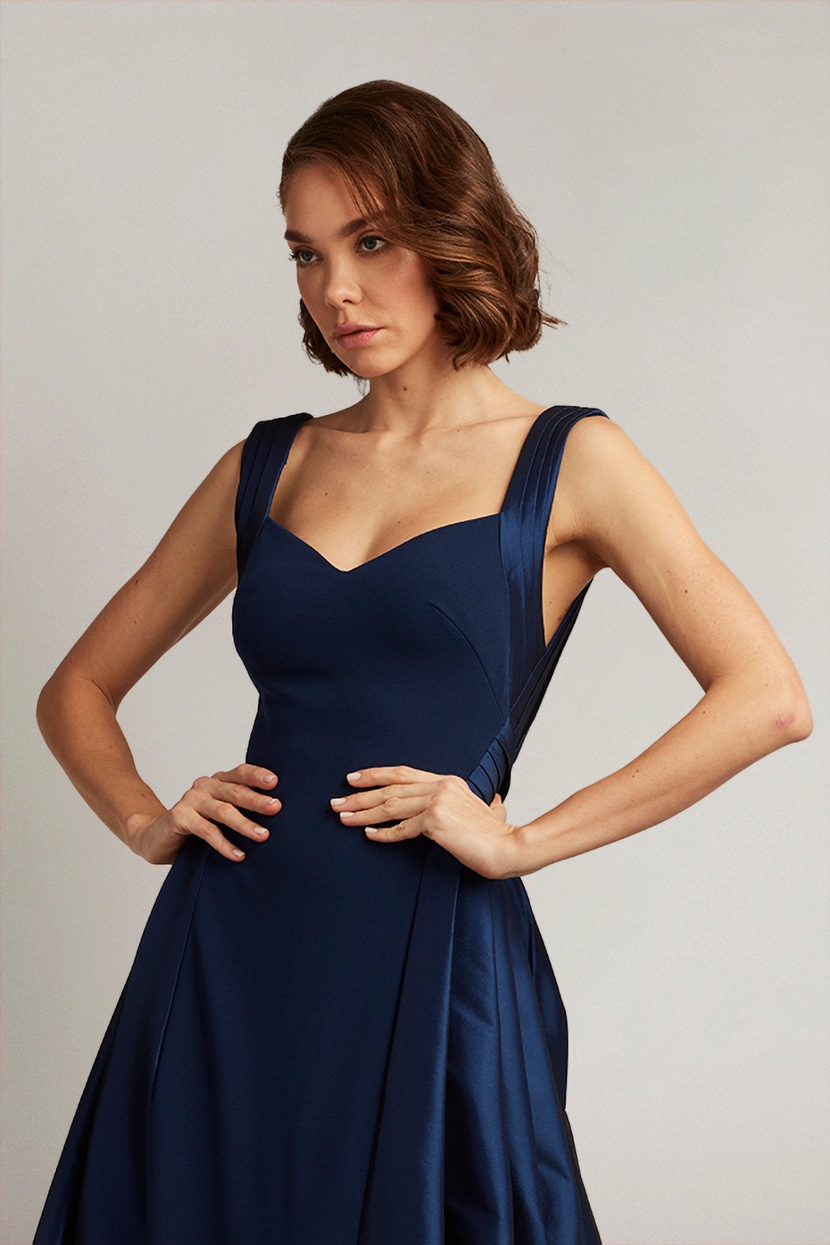 Beaumont Pleated Back Ball Gown