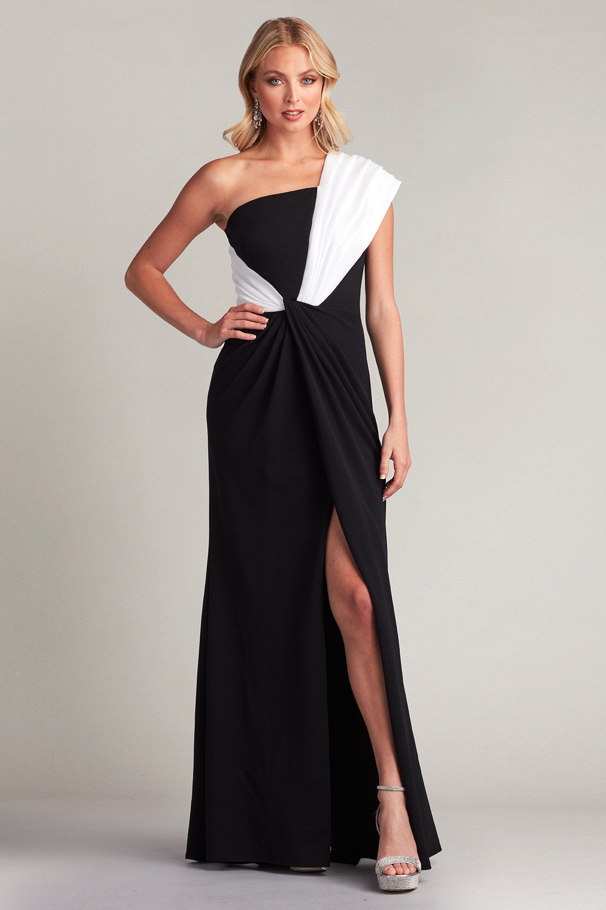 Dunne Twist Drape Gown