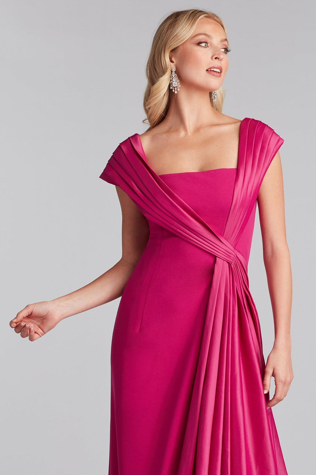 McKenna Draped Sash Gown