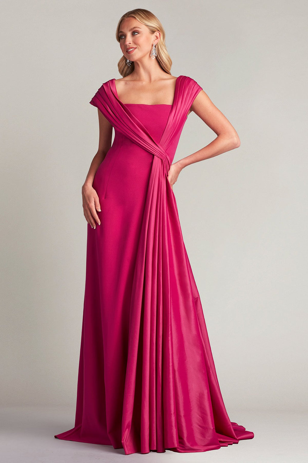 McKenna Draped Sash Gown