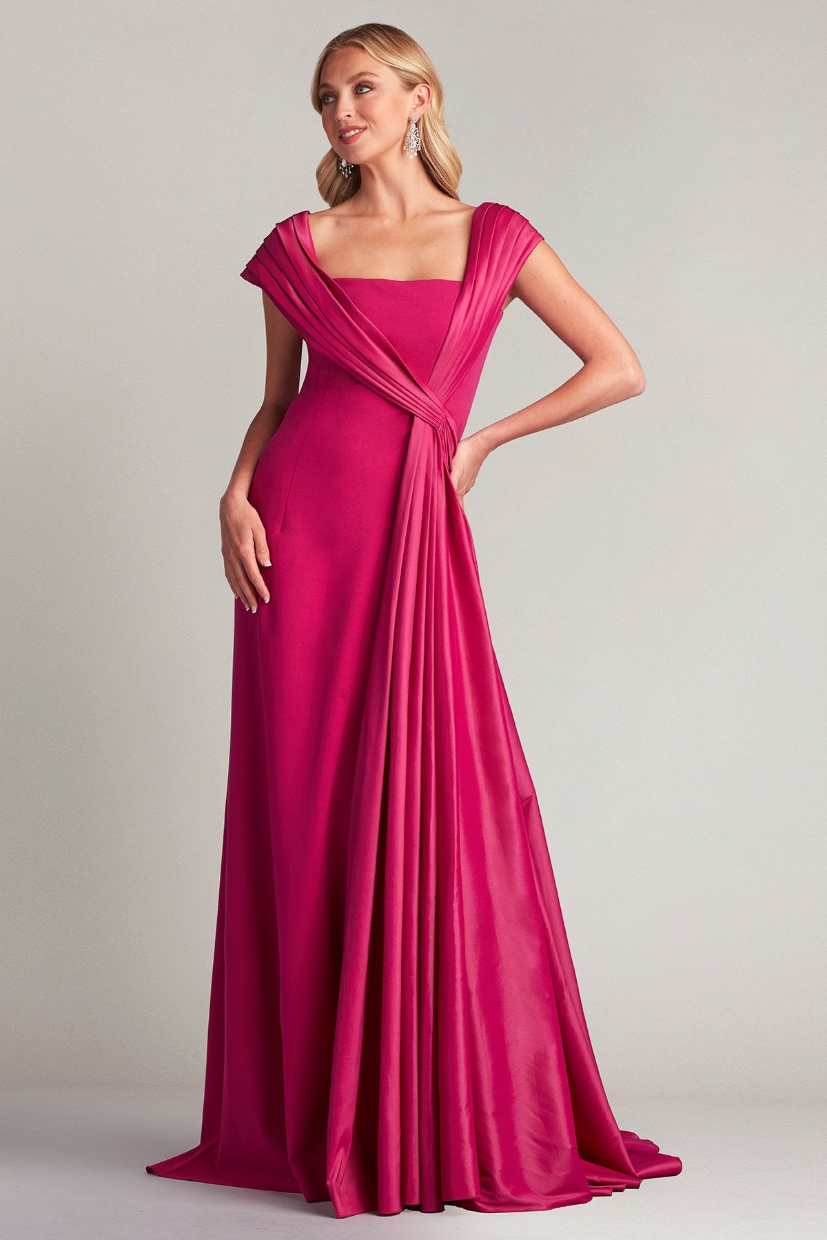 McKenna Draped Sash Gown