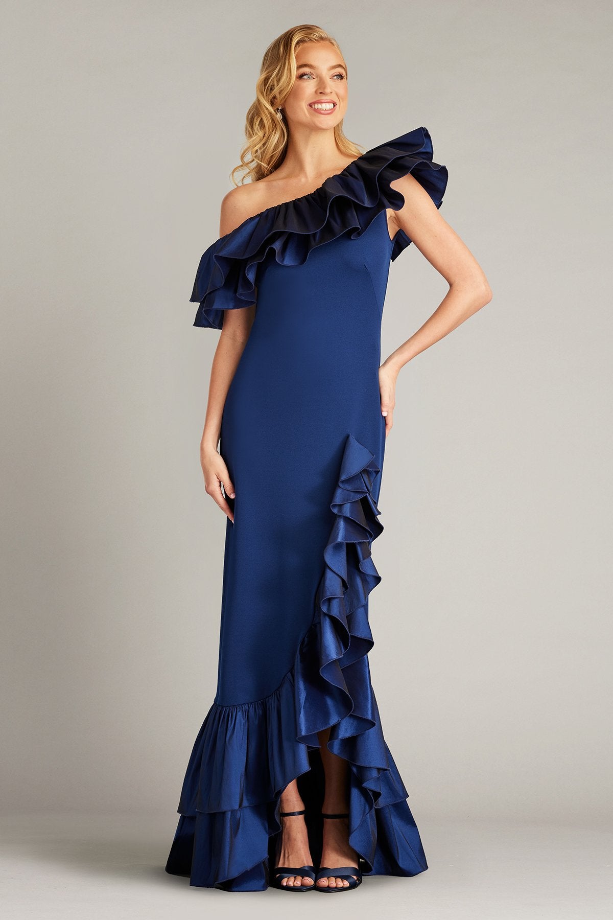 Bala Ruffle Trim Gown