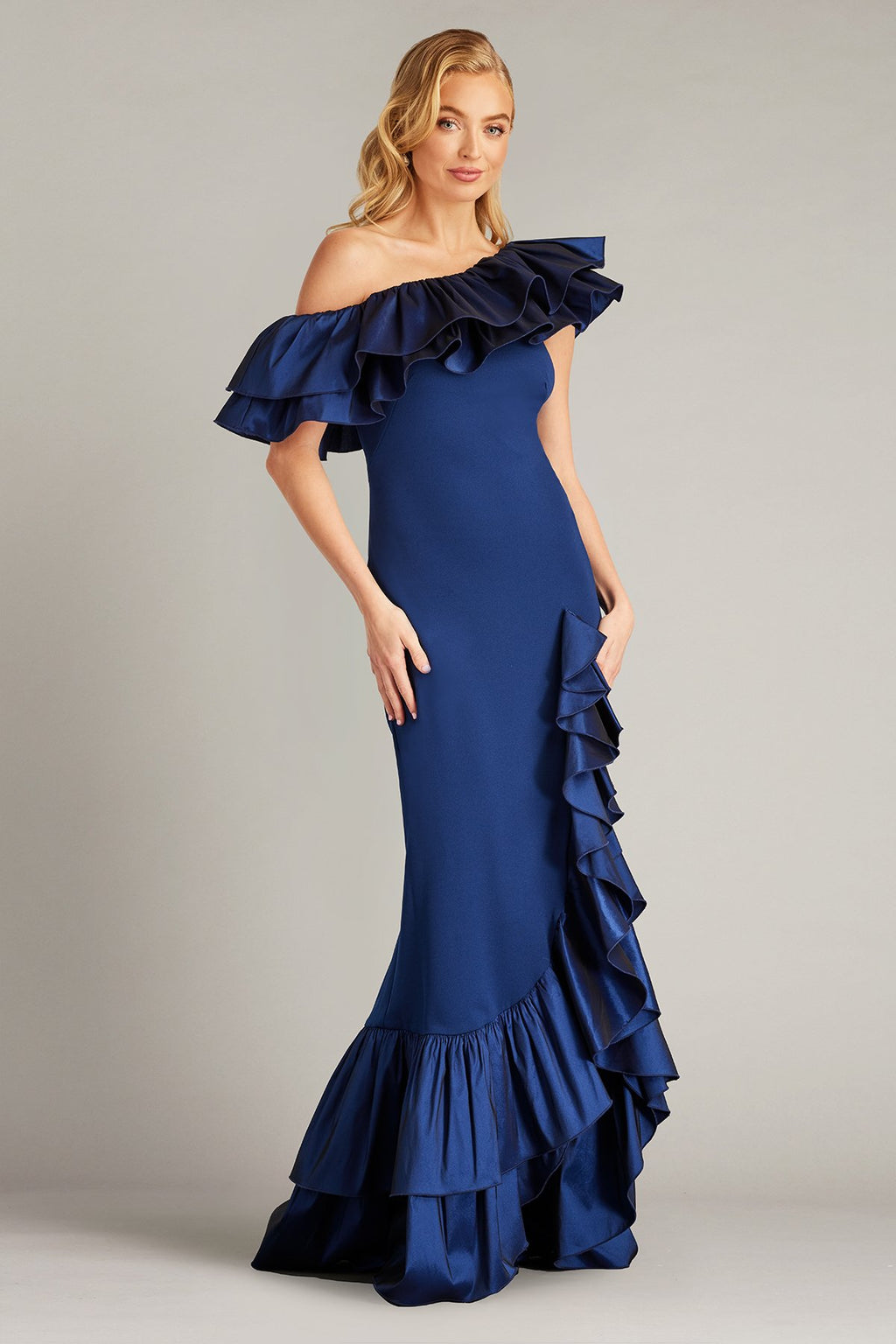 Bala Ruffle Trim Gown