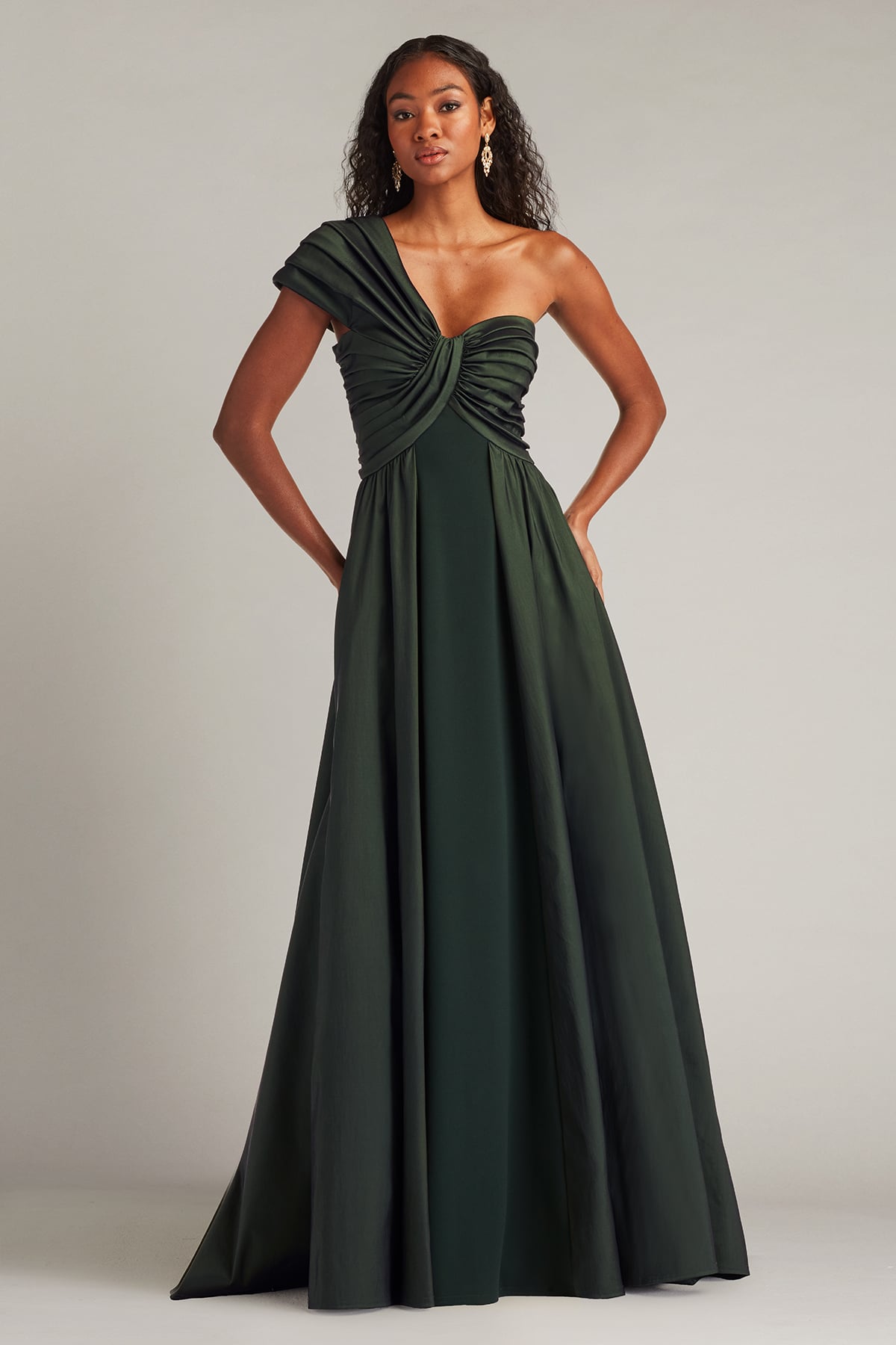 Savar One-Shoulder Gown
