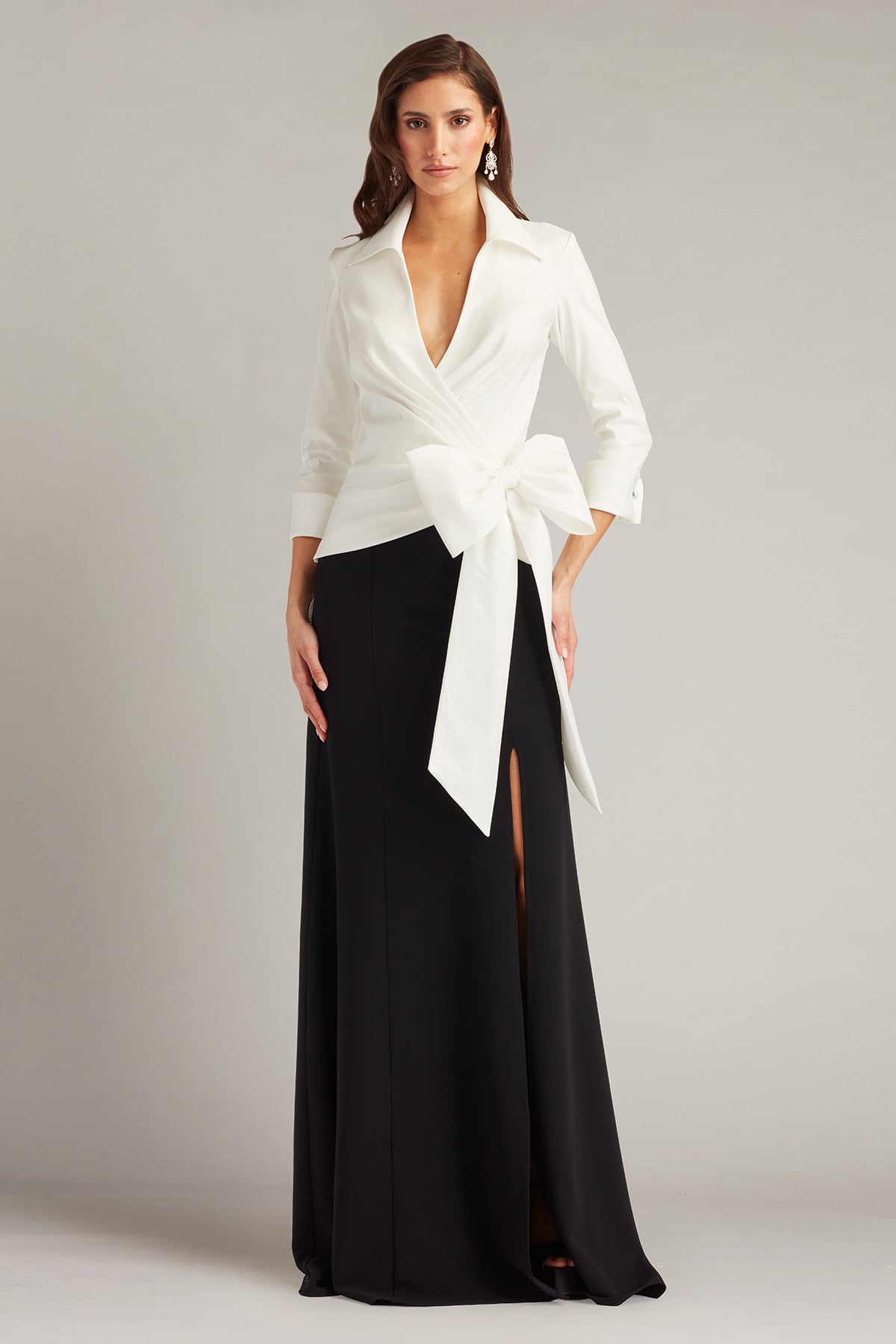 Sarma Wrap Bow Gown