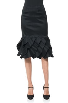 Stretch Taffeta Pencil Skirt