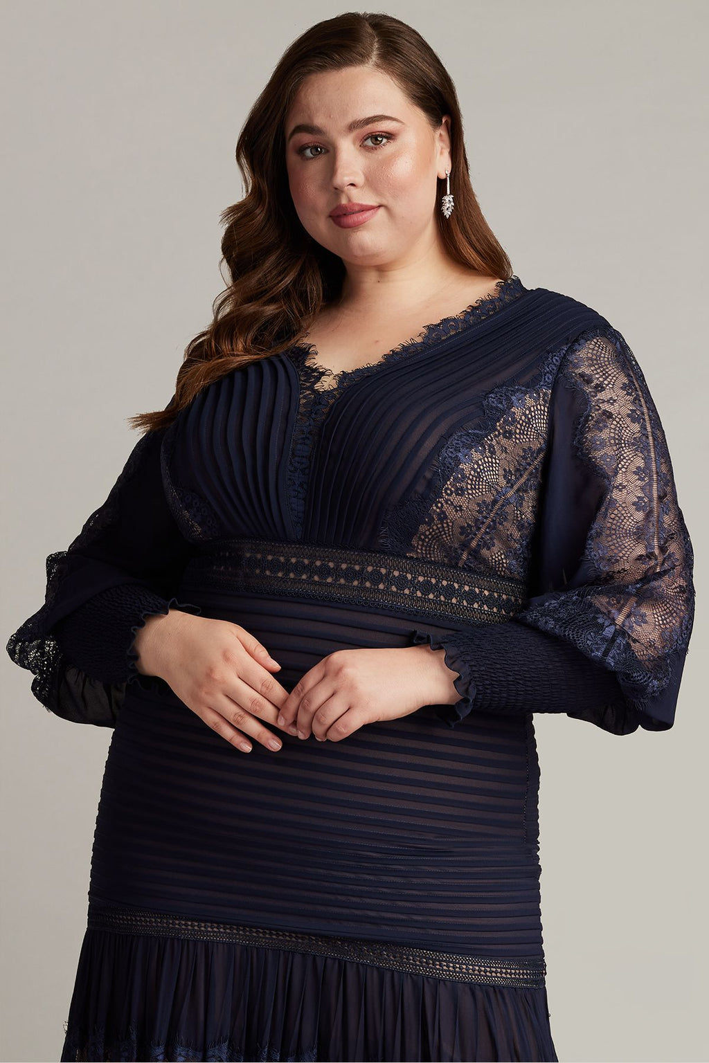 Nyssa Bishop Sleeeve Gown - PLUS SIZE