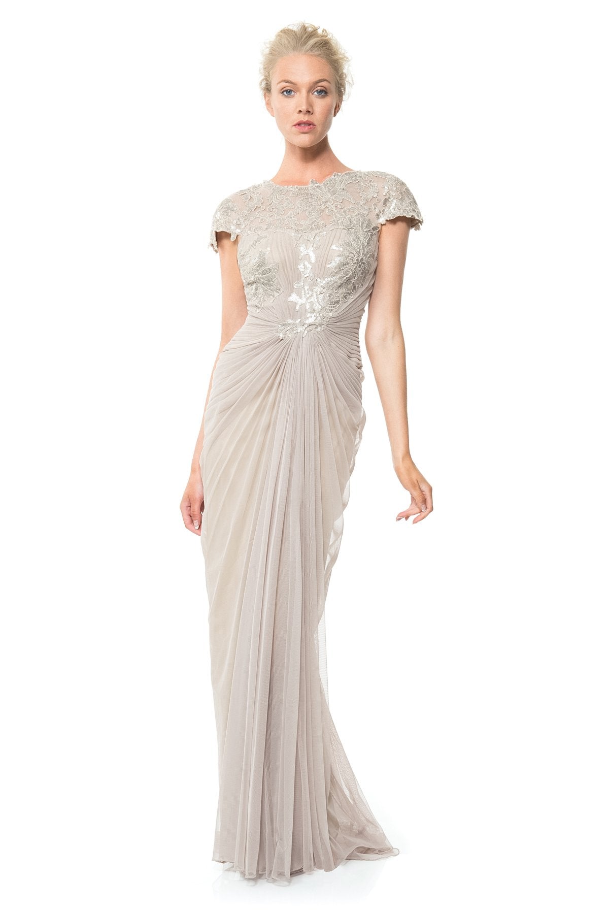 Paillette Lace and Tulle Gown