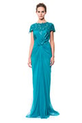 Paillette Lace and Tulle Gown