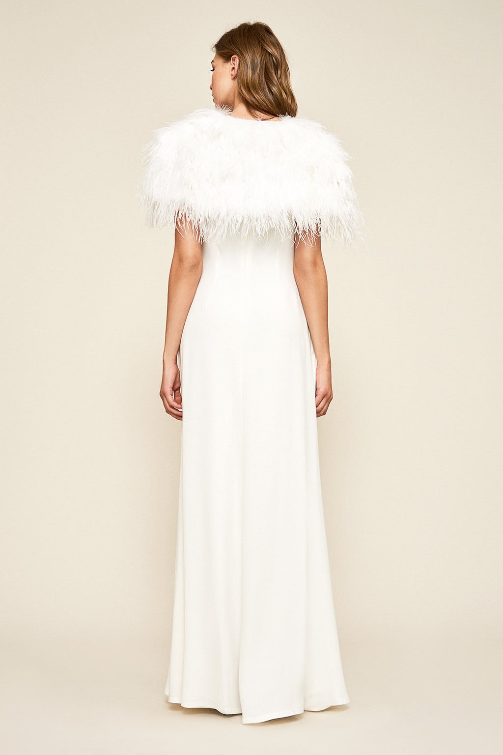 Tadashi Shoji - Jered Feather Capelet