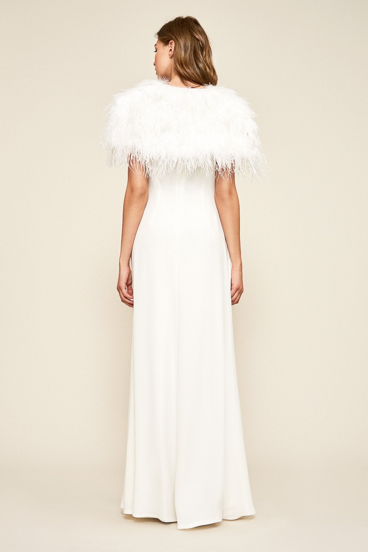 Tadashi Shoji - Jered Feather Capelet