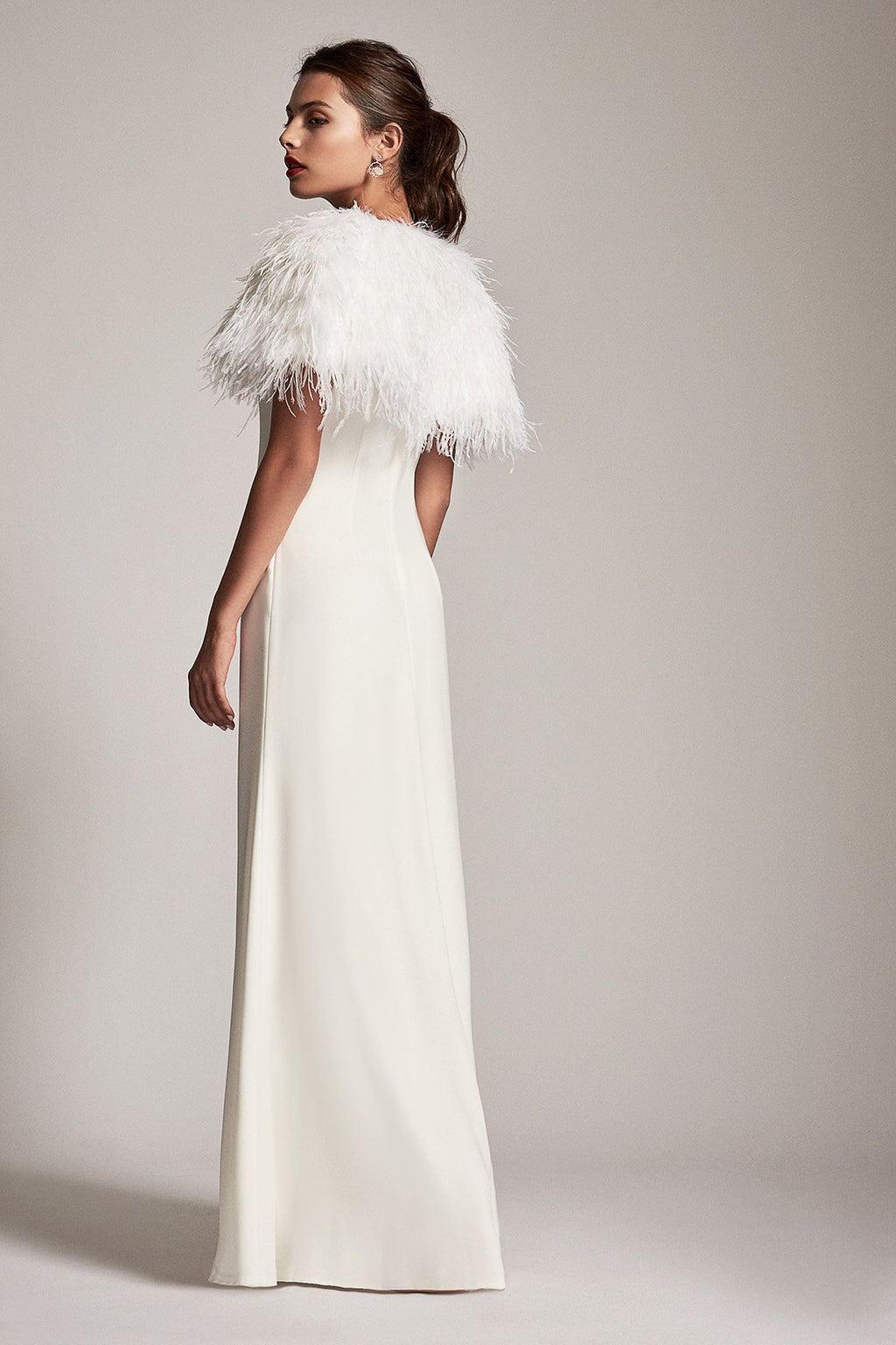 Tadashi Shoji - Mila Feather Caplet