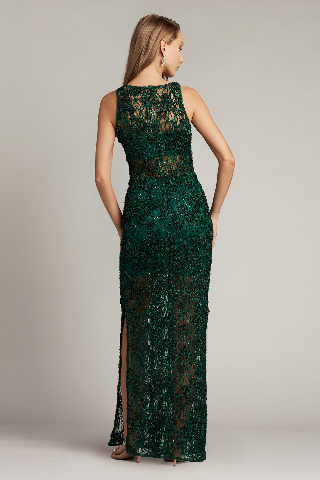 Josie Sequin Lace Illusion Gown-HTRGN