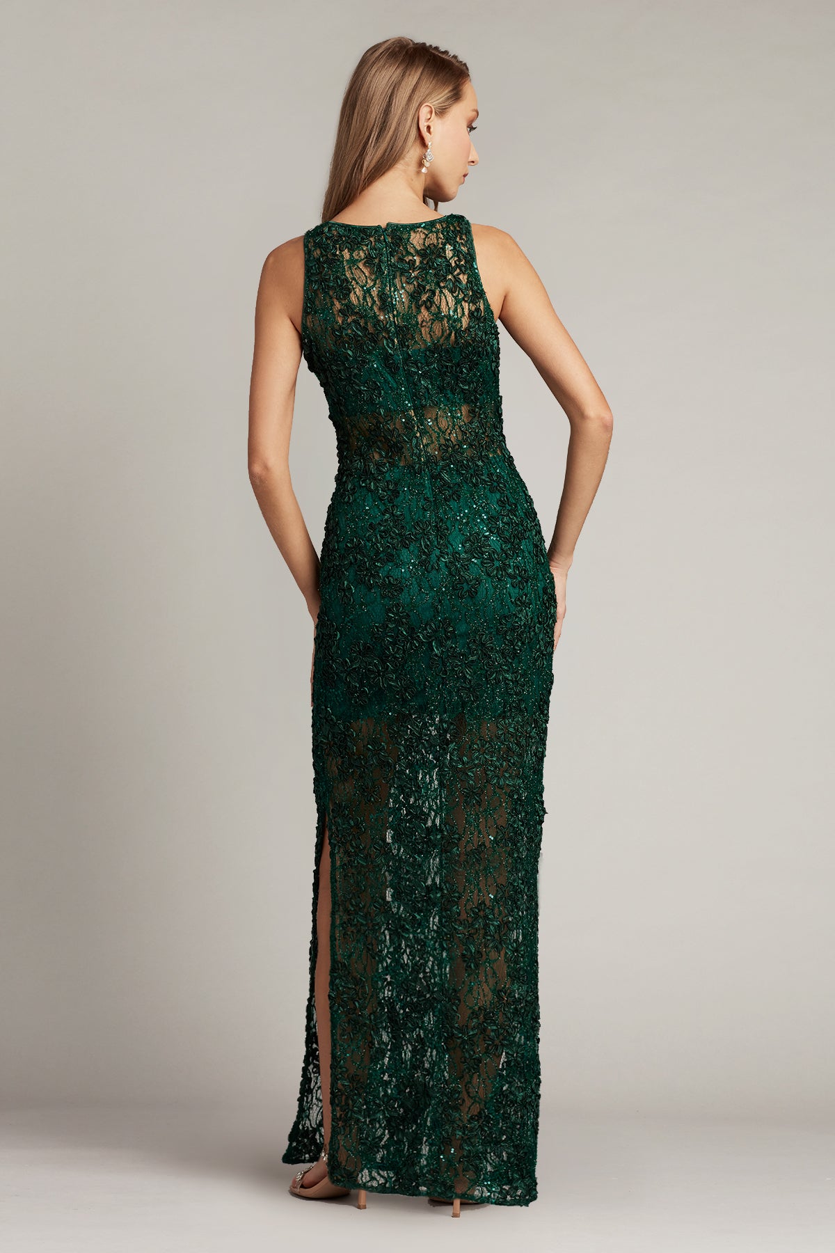 Josie Sequin Lace Illusion Gown-HTRGN
