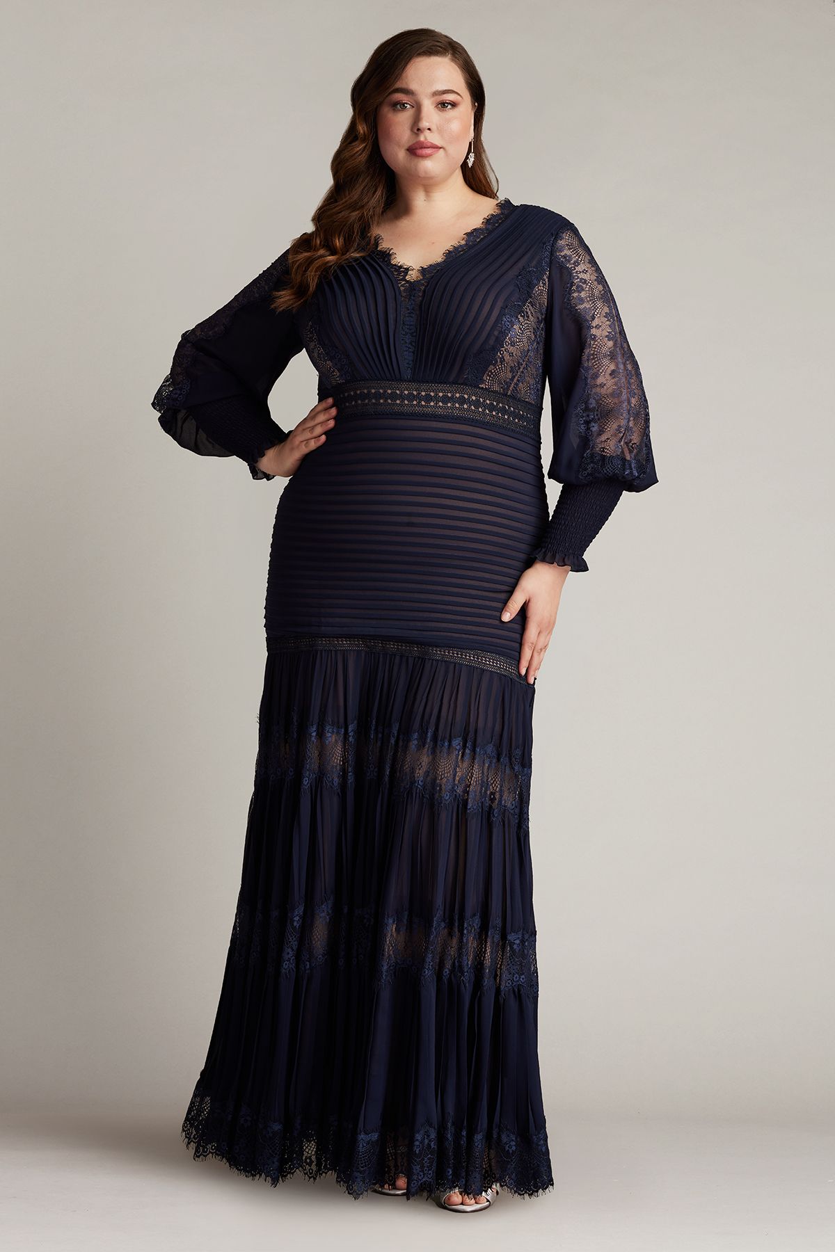 Nyssa Bishop Sleeeve Gown - PLUS SIZE