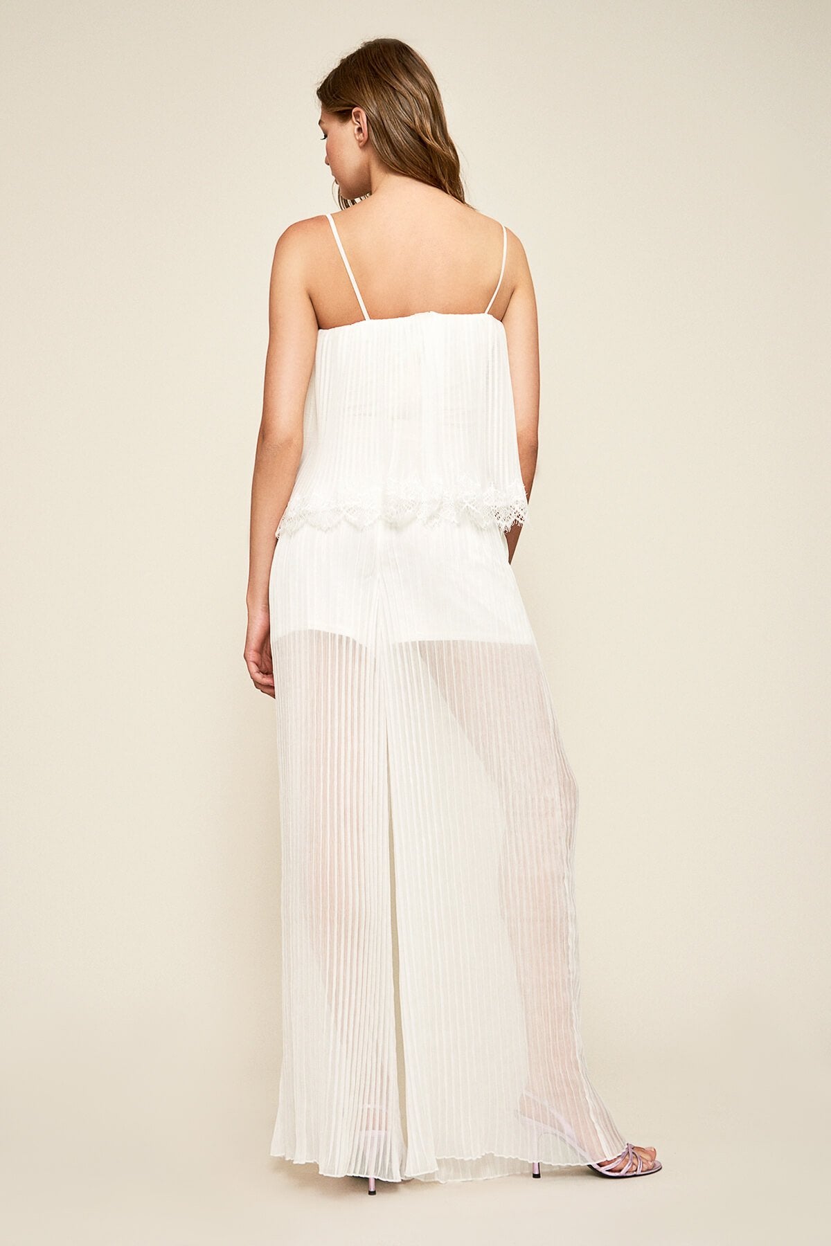 Tadashi Shoji - Kaya Pleated Chiffon Pant