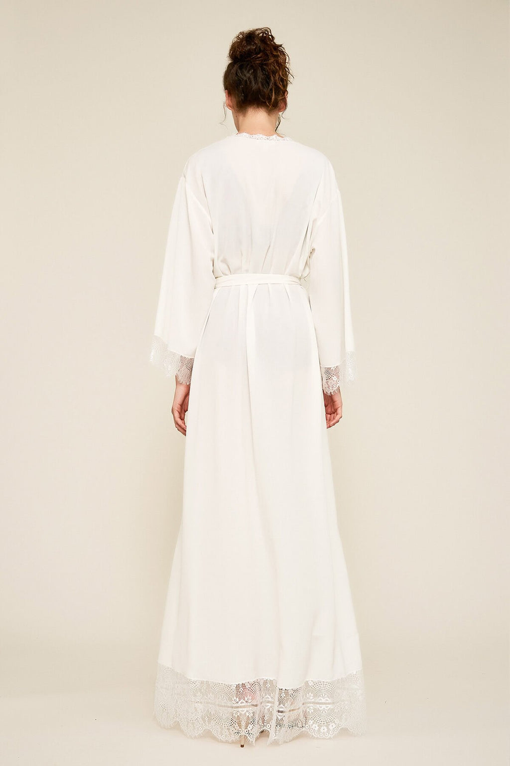 Tadashi Shoji - Vitti Crepe Lace Long Robe