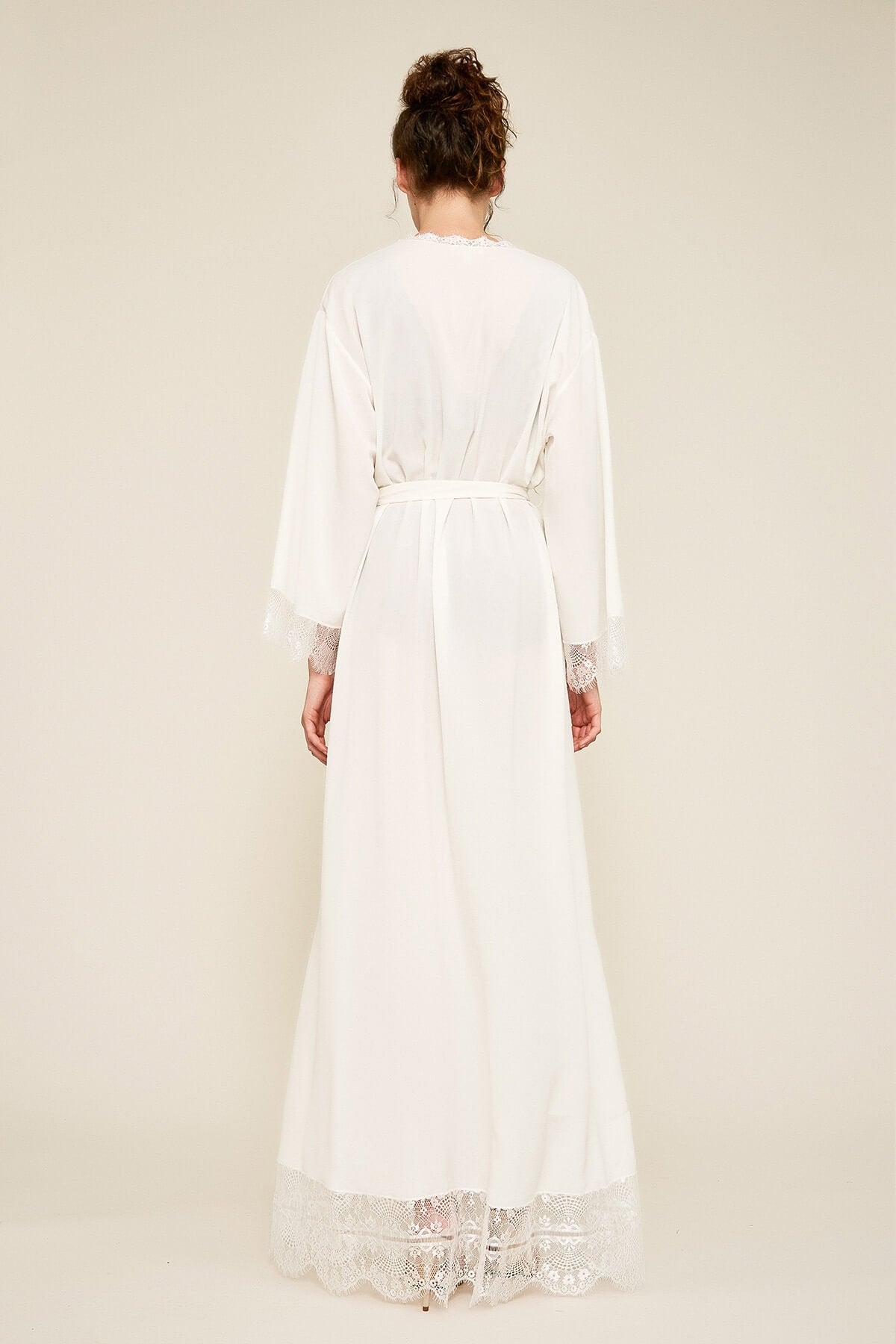 Tadashi Shoji - Vitti Crepe Lace Long Robe