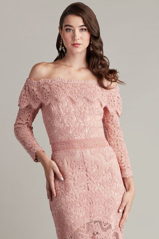Morrow Embroidered Tulle High-Low Dress