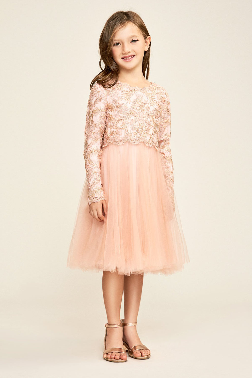 Tadashi Shoji Kids - Timberwolf Dress