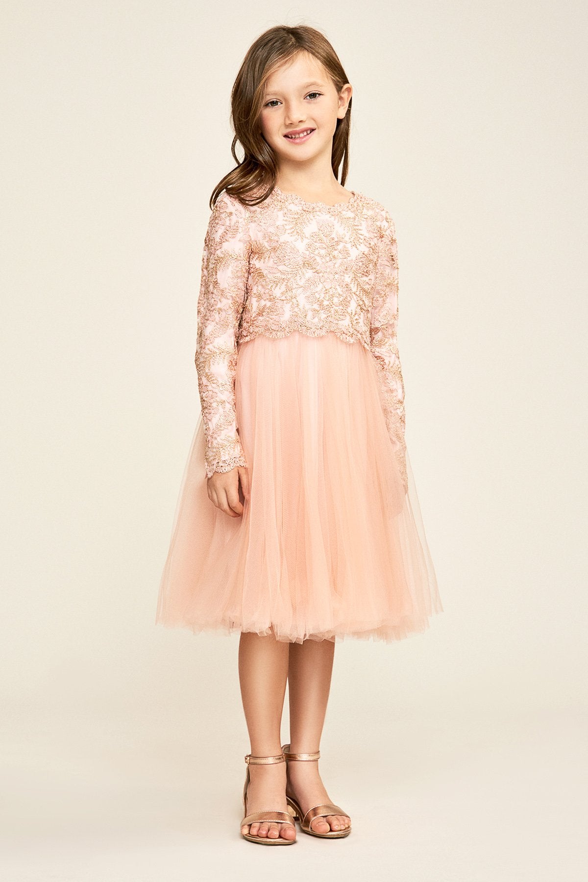 Tadashi Shoji Kids - Timberwolf Dress