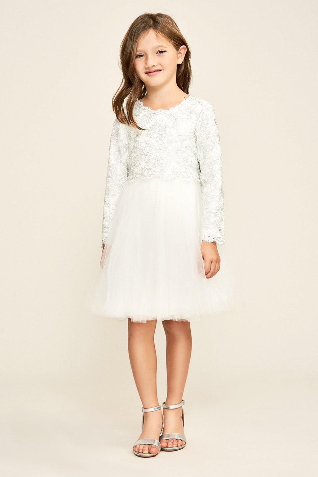 Tadashi Shoji Kids - Timberwolf Dress