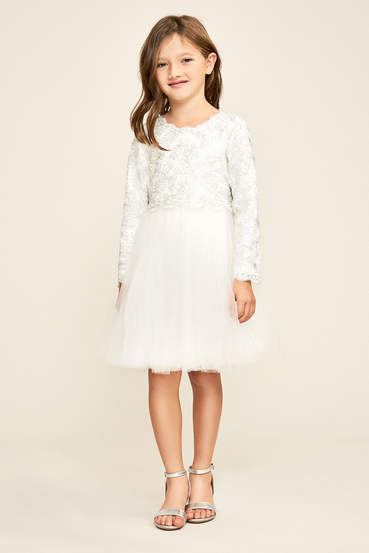 Tadashi Shoji Kids - Timberwolf Dress