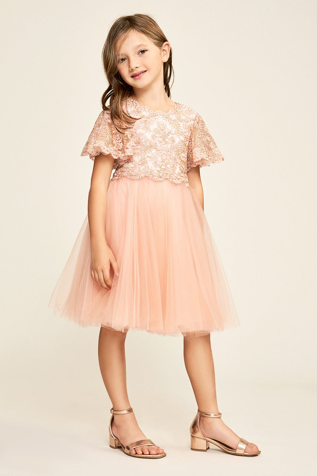 Tadashi Shoji Kids - Desert Sand Dress