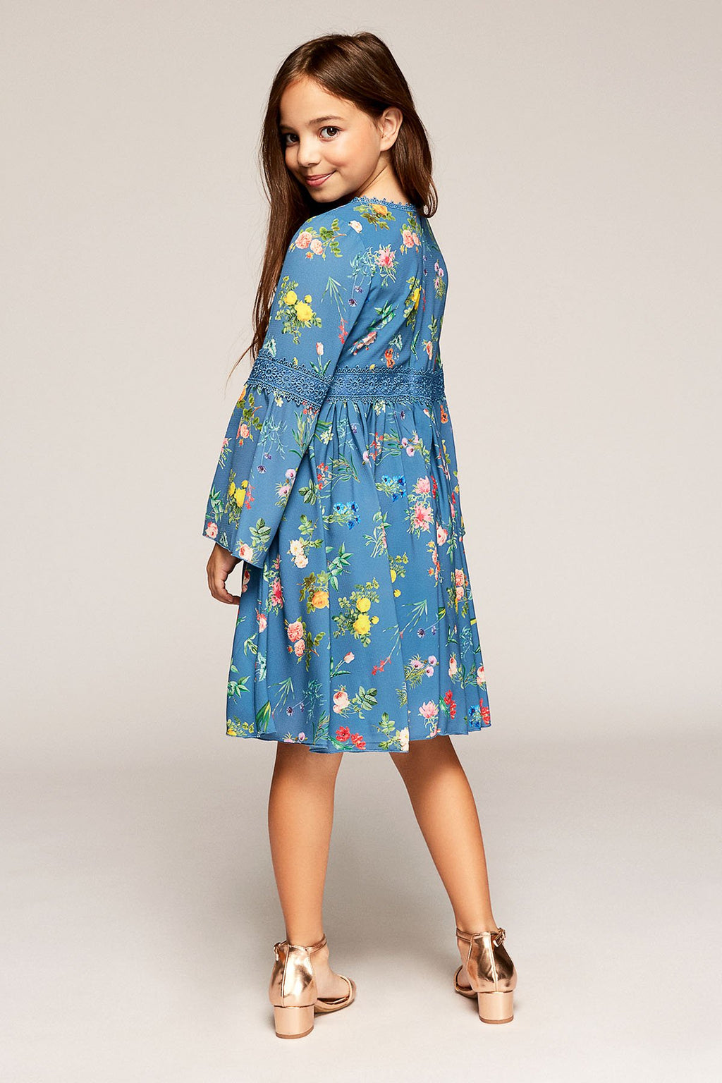Tadashi Shoji - Blueberry Floral Dress
