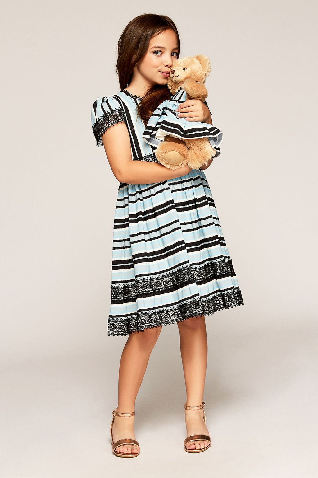 Tadashi Shoji Kids - Loane Striped Dress