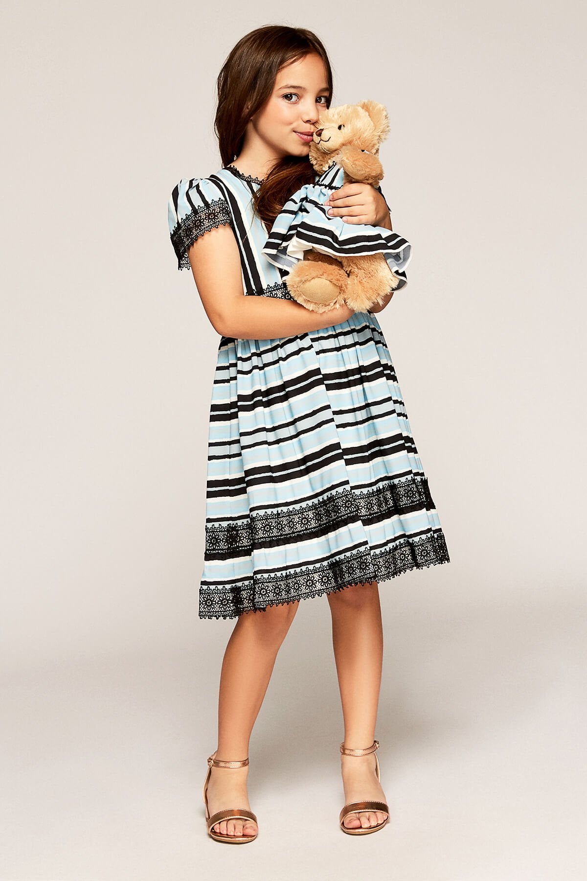 Tadashi Shoji Kids - Loane Striped Dress