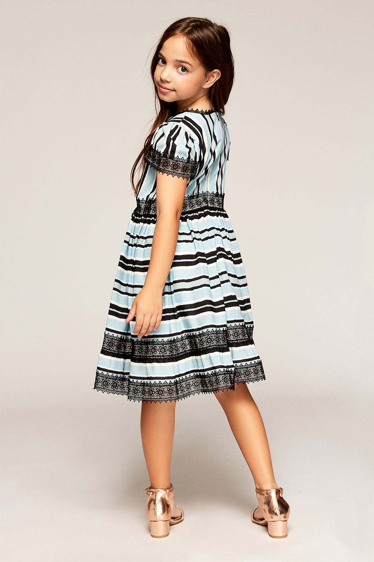 Tadashi Shoji Kids - Loane Striped Dress