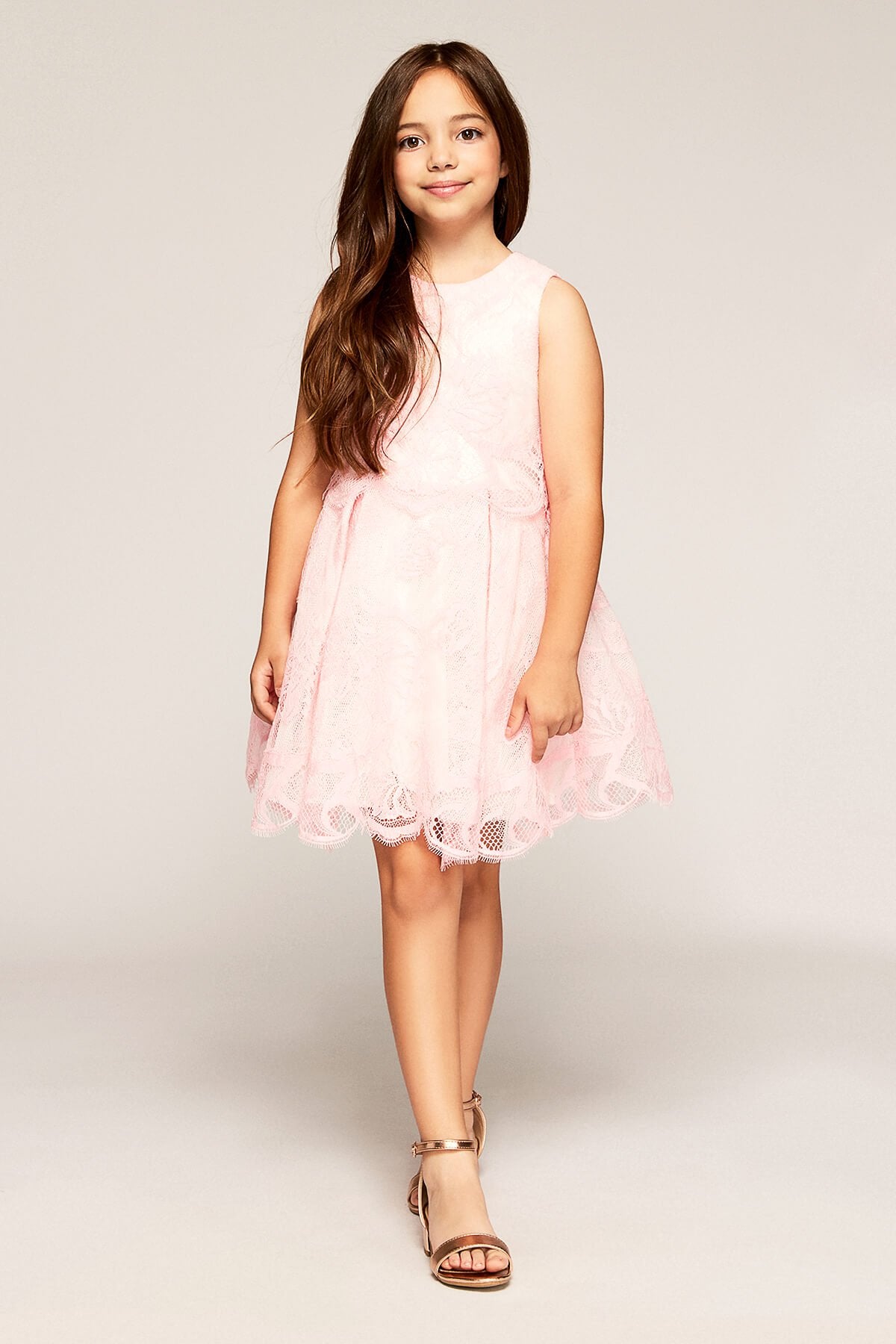 Tadashi Shoji Kids - Blushing Pearl Dress