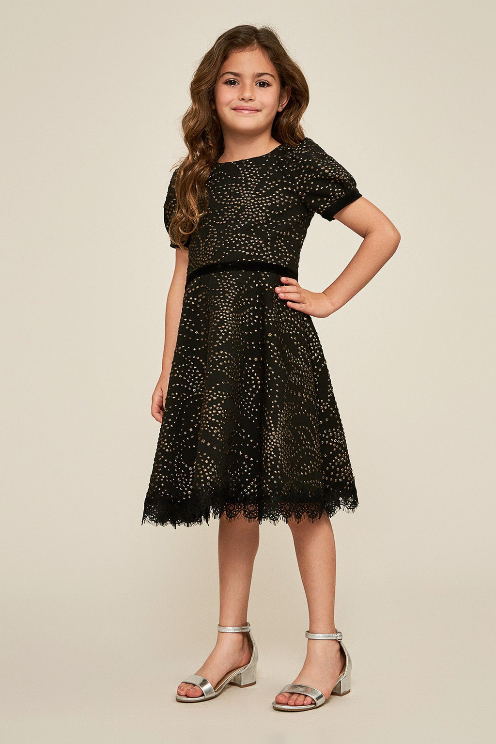 Tadashi Shoji - Laelita Droplet Jacquard Motif Dress