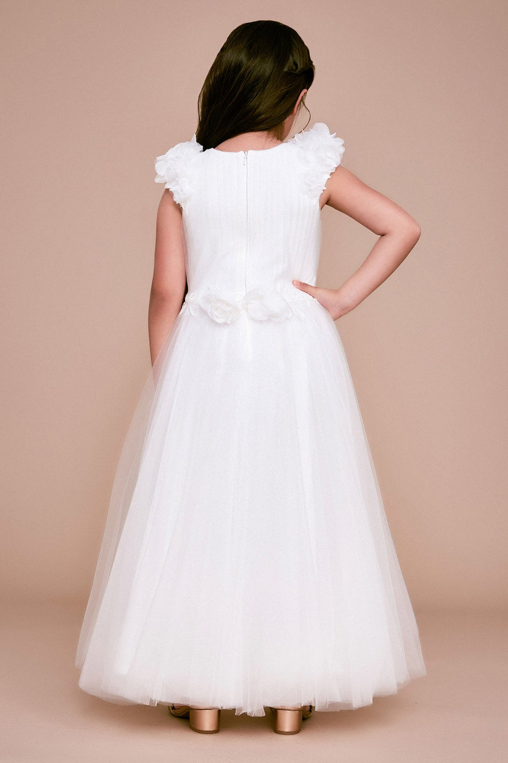 Tadashi Shoji - Lousita Applique Tulle Dress