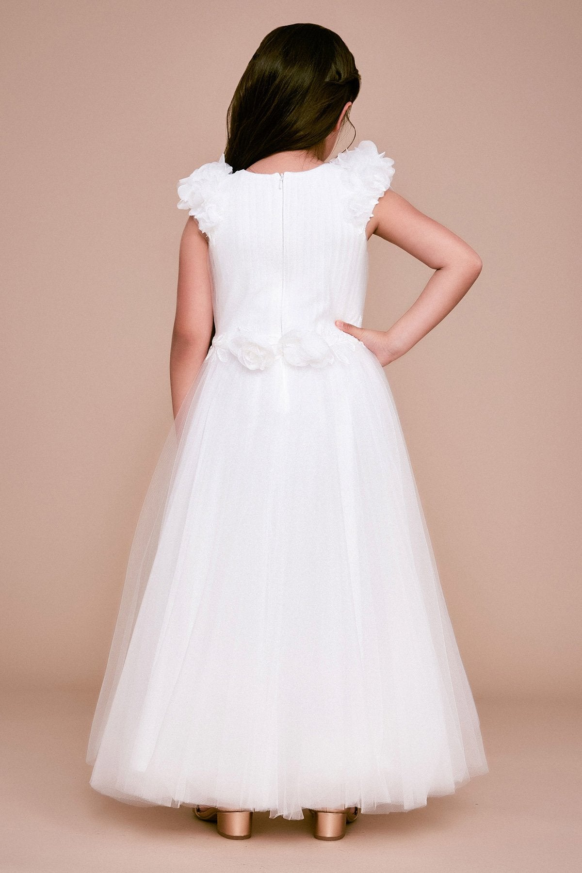 Tadashi Shoji - Lousita Applique Tulle Dress
