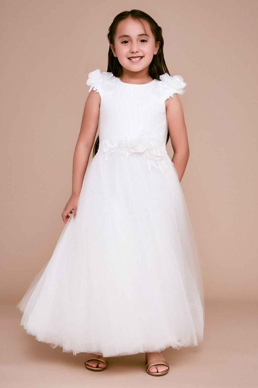 Tadashi Shoji - Lousita Applique Tulle Dress