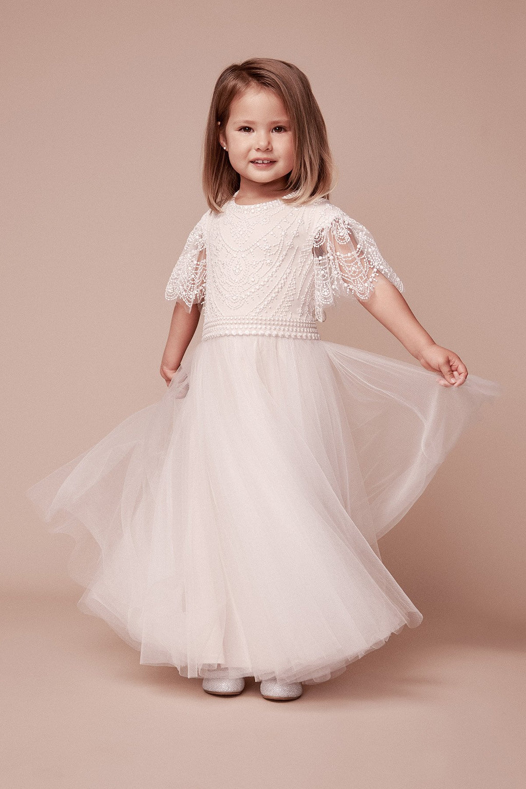 Tadashi Shoji - Keatsita Embroidered Tulle Dress