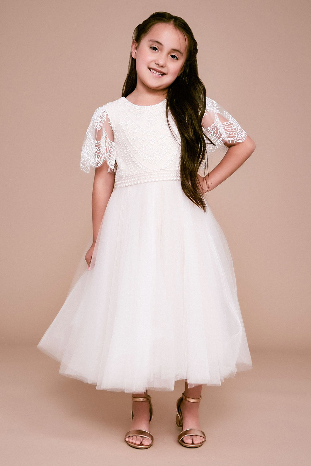 Tadashi Shoji - Keatsita Embroidered Tulle Dress