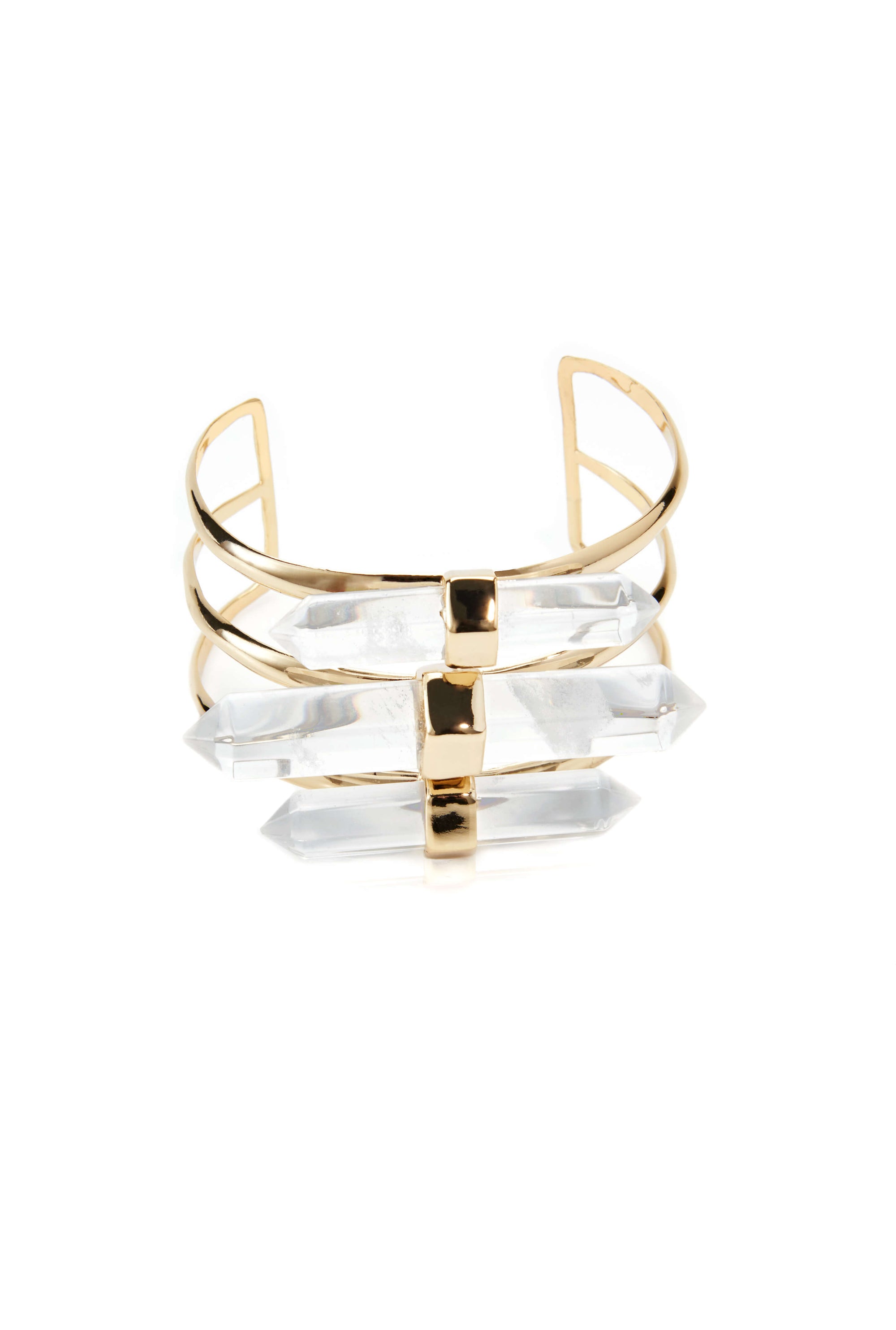 Tadashi Shoji x Alexis Bittar - Faceted Rock Crystal Cuff