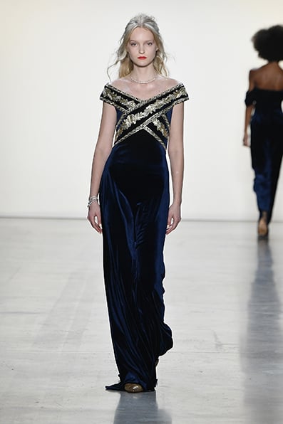 Taman Sequin Velvet Gown