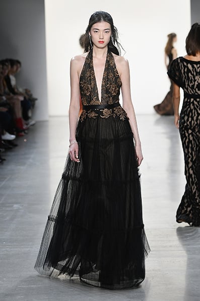 Wattana Tulle Halter Gown
