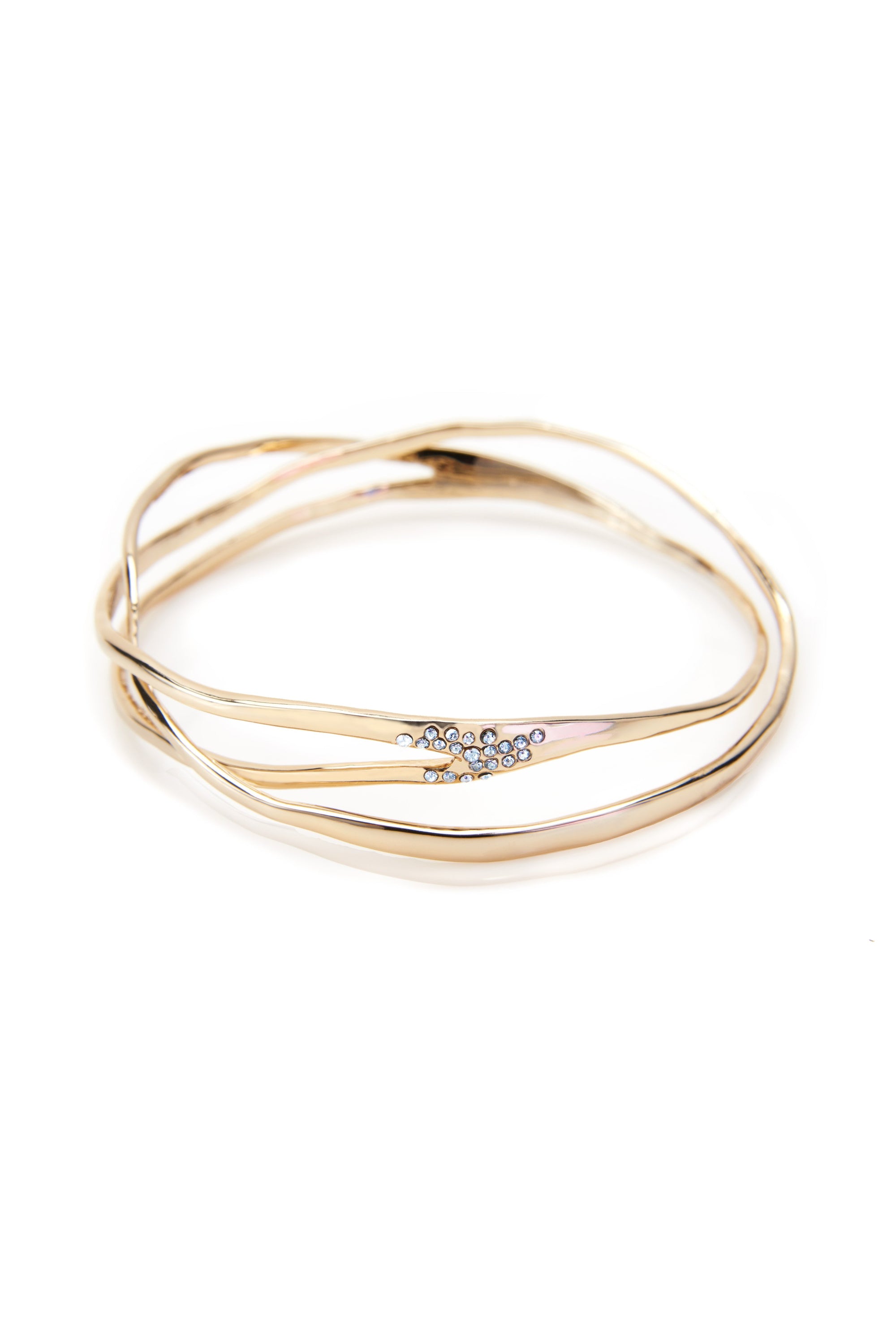 Tadashi Shoji x Alexis Bittar - Gold Interlaced Bangle 