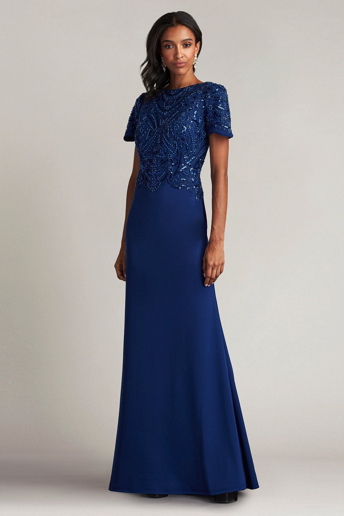 Edry Embellished Crepe Gown