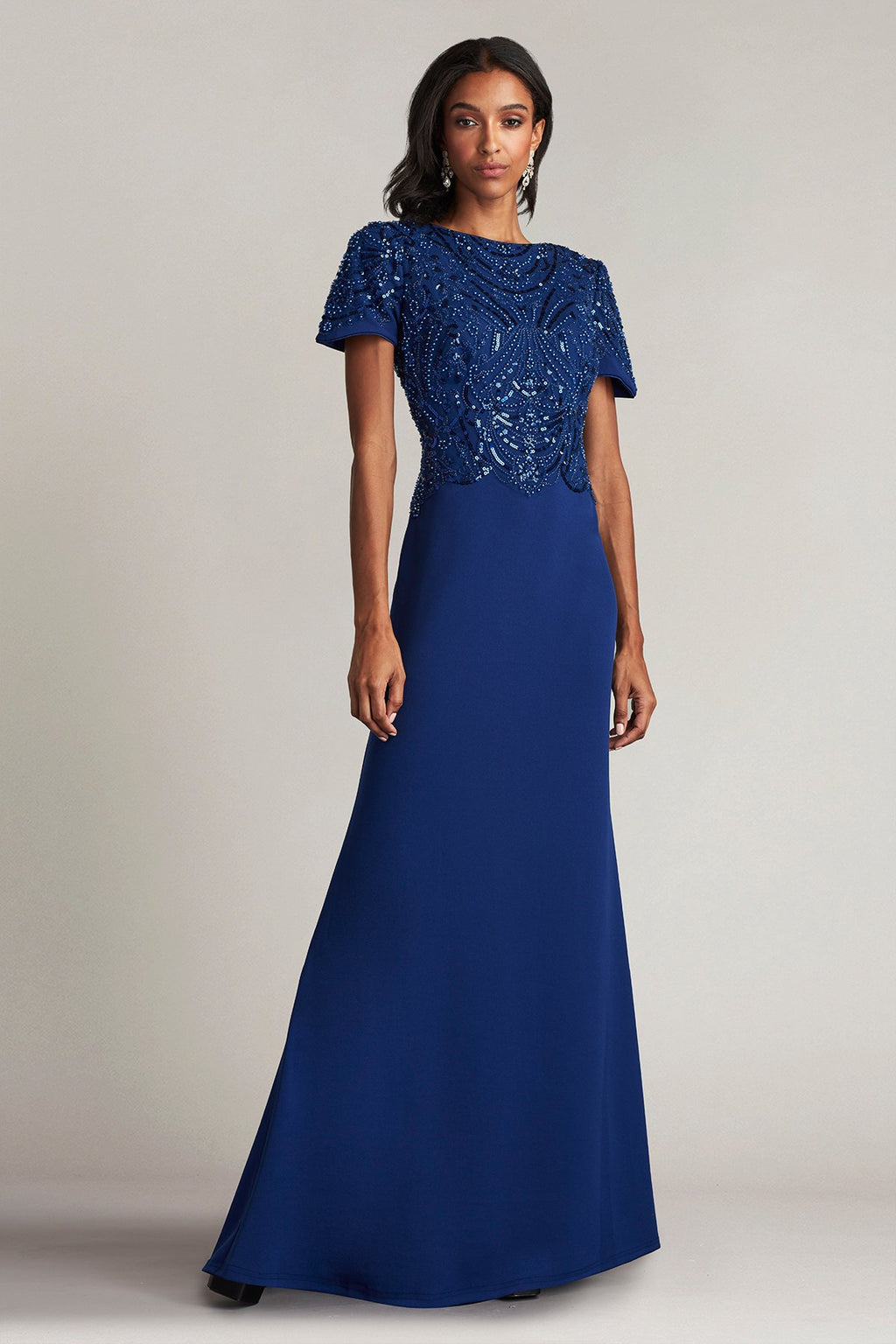 Edry Embellished Crepe Gown