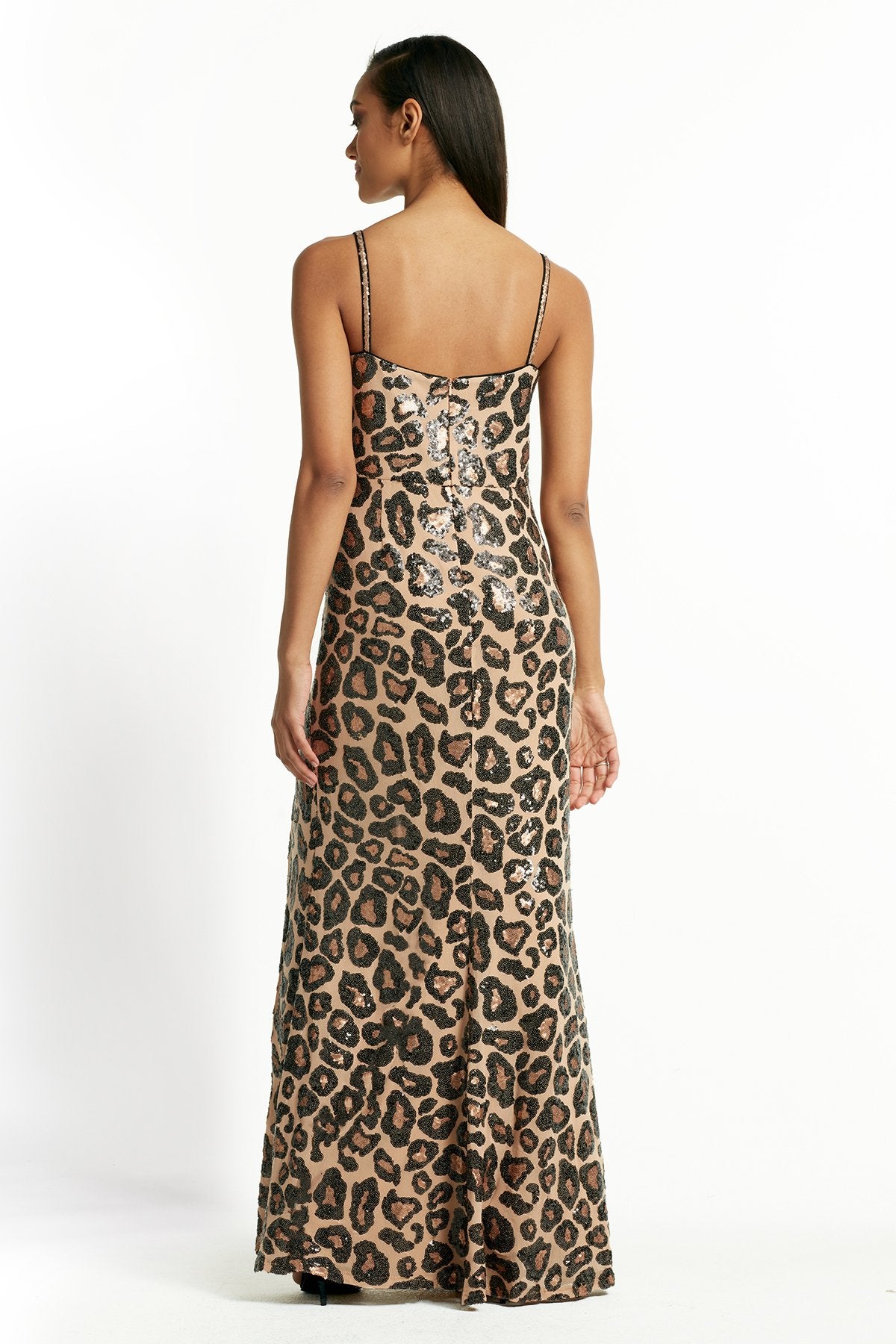 Misch Cheetah Strap Gown