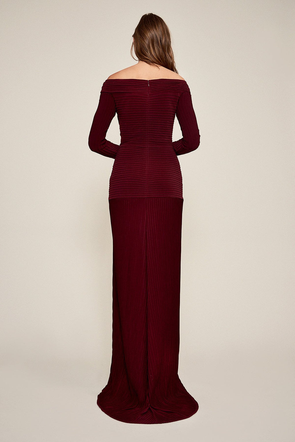 Tadashi Shoji - Livia Pintuck Keyhole Gown