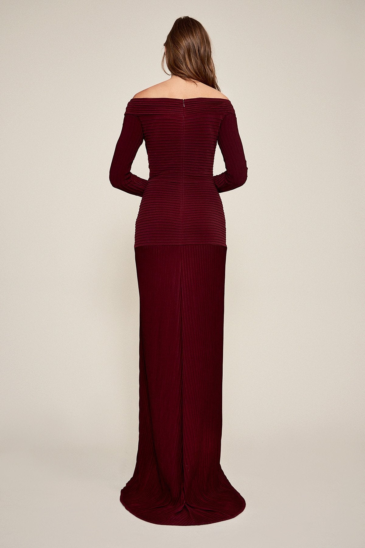 Tadashi Shoji - Livia Pintuck Keyhole Gown